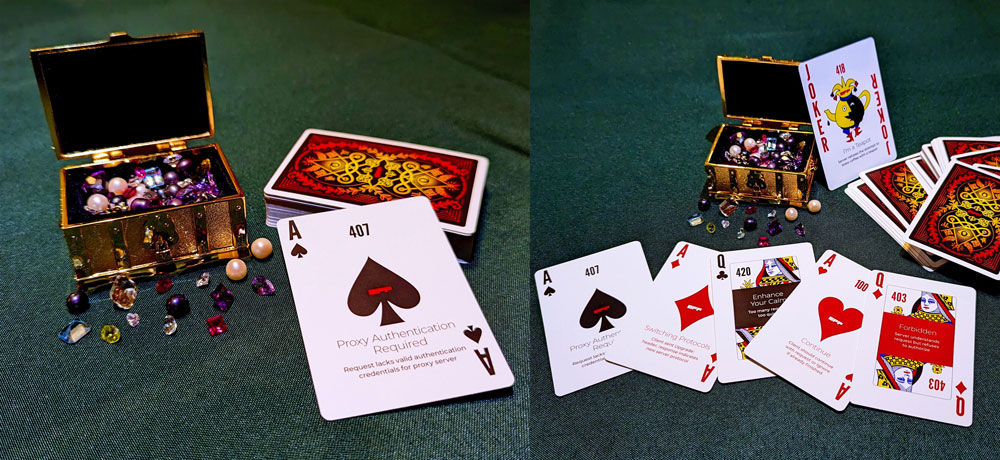 Custom EFF Poker Cards and Treasure Chest Prize