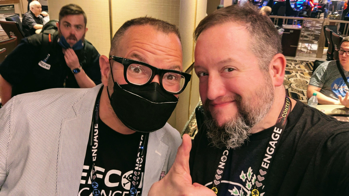 Photo of Cory Doctorow and Deviant Ollam